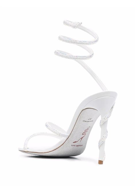 White Cecile rhinestone sandals - RENE CAOVILLA women RENE CAOVILLA | C11339105R001X318